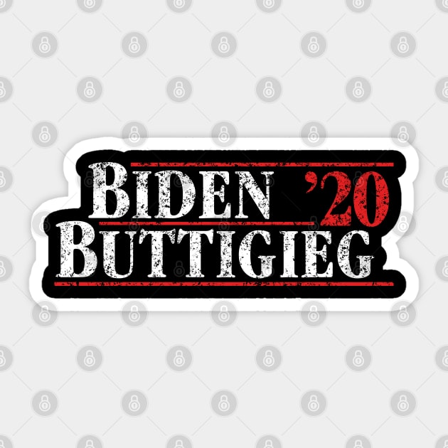 Joe Biden and Pete Buttigieg on the one ticket. Politique Biden Buttigieg 2020 Vintage Designs Sticker by YourGoods